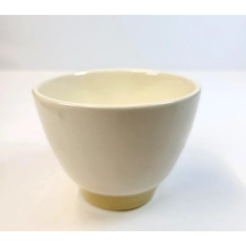 Vintage Metlox Poppytrail Coffee Cup Beige Fruit Motif California Pottery USA